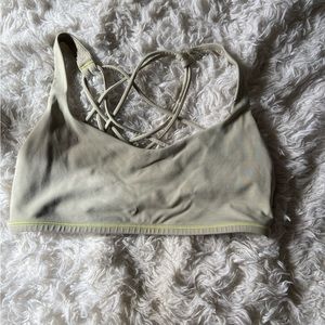 Lululemon Free To Be Wild Bra light yellow size 8